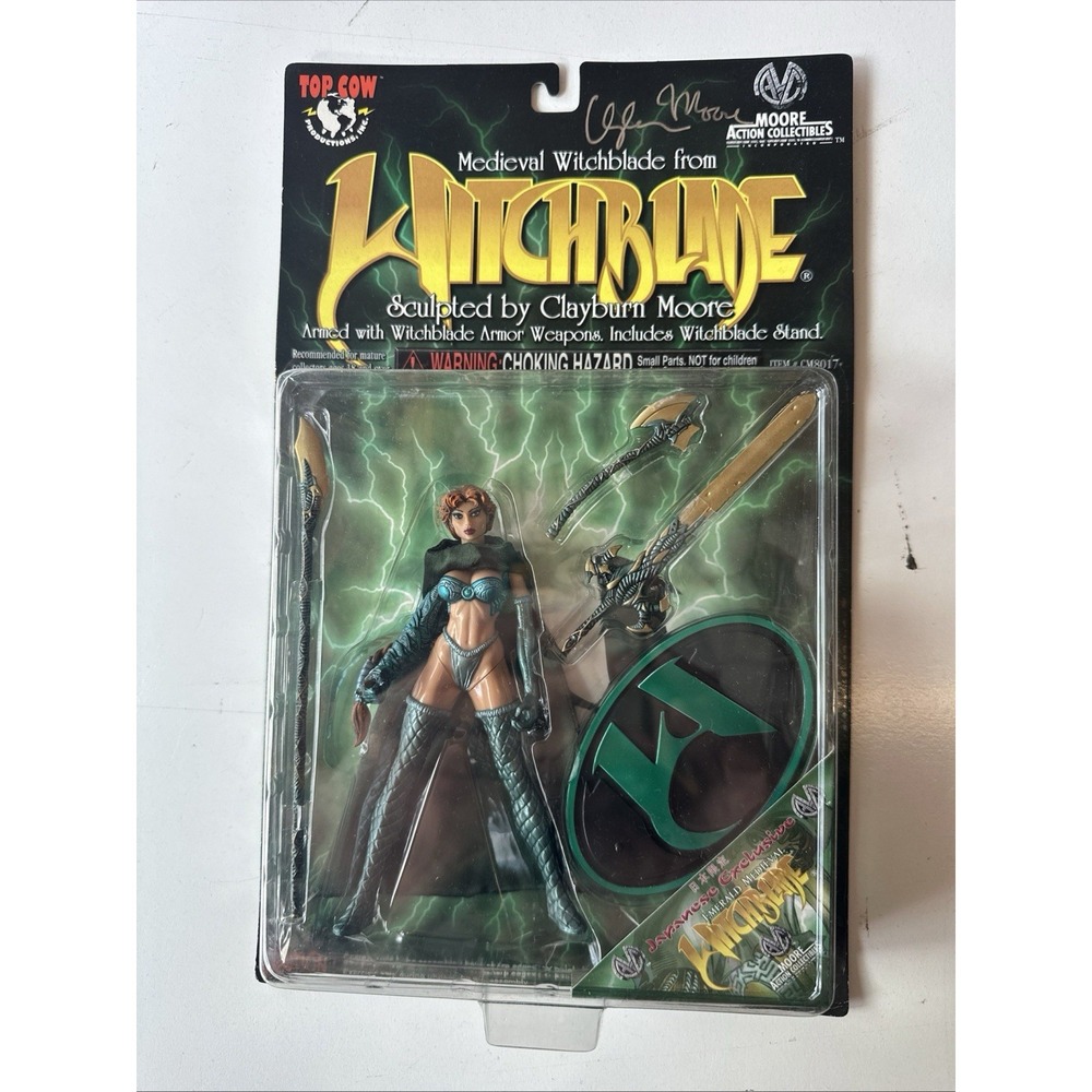 SIGNED! 1998 JAPANESE EXCLUSIVE WITCHBLADE FIGURE CLAYBURN MOORE AUTO (50S)